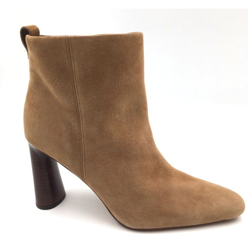 Vince Hillside Suede Ankle Bootie Size 11 Caramel Tan